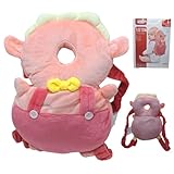 Mochila Protetora de Cabeça para Bebê (Rosa)