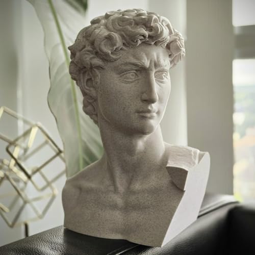 Michelangelo's David Bust - Near Perfect Museum Quality Replica - Marble Composite Sculpture