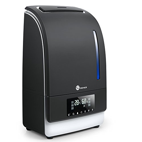 TaoTronics TT-AH006 Warm and Cool Mist Humidifier, 6L Ultrasonic Humidifiers for Bedroom Office with Filter, Touch Sensitive LED Display, Waterless Auto Shut-off --(6L/1.58 Gallon, US 110V)