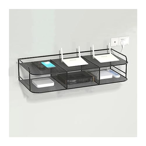 Étagère flottante sans perçage double niveau noire 80 cm pour douche et décoration - 2