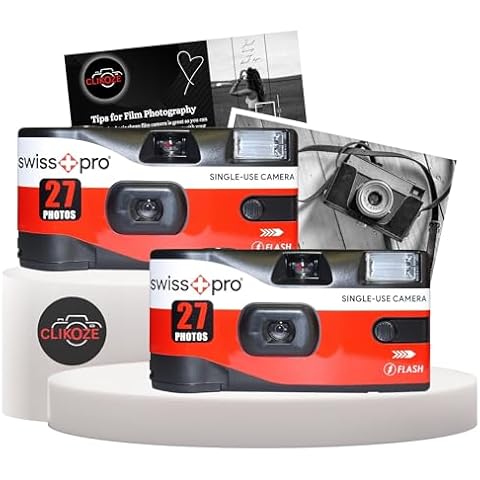 Swiss+Pro Disposable Camera Multipack with Tips Cover