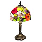 SAITODOU テーブルランプ ティファニーライト ステンドグラスランプ スタンドライト インテリア レトロ 卓上照明 田舎風 間接照明 照明器具 (Type17)