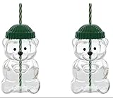 Design mignon et original :Sa forme adorable et unique de cette tasse en verre en forme d'ours égaye instantanément vos repas et devient une pièce maîtresse conversationnelle sur votre table.