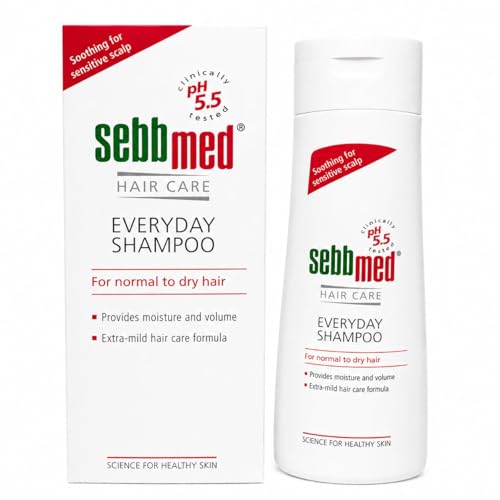 Image of Sebb med Everyday Shampoo for Normal to Dry Hair, Sensitive Scalp, pH 5.5 Clinically Tested, Extra-Mild Formula
