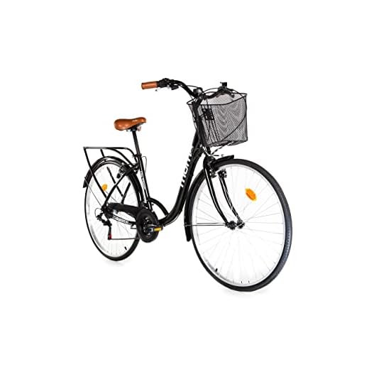 Moma - Bicicleta Paseo Citybike Shimano. Aluminio, 18 velocidades, Ruedas de 28"