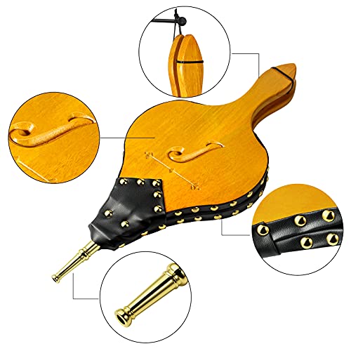 Tj.moree Fireplace Bellows 19"X 8" Custom Large Wood Fire Blower With Hanging Strap, Long Handle, Metal Nozzle, Great Tool For Fireplace, Fire Pit, Wood Stove, Bbq, Outdoor Camping - Initial J #TOP4