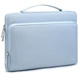 Protection Multiple Supérieure: La couche extérieure de la housse pour ordinateur portable est fabriquée en tissu polyester haute densité 900D, tandis que la couche intérieure intègre une mousse antichoc de 8mm et un velours ultra-doux, protégeant parfaitement votre ordinateur portable des éclaboussures/des rayures/des chutes accidentelles. Il y a également une arête protectrice sur tout le pourtour pour éviter que votre appareil ne soit rayé par les fermetures éclair