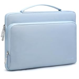 HYZUO 15-16 Inch Laptop Bag Sleeve for MacBook Pro 16 M4 M3 M2 M1 2026-2019, XPS 16, 15" Surface Book, Case for 15" 15.6" 16.1" HP Dell Lenovo Asus Acer Samsung HUAWEI NoteBook/Monitor, Pale Blue