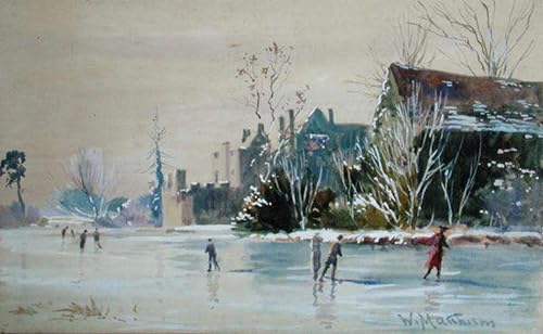 Affiche Toile Patinage au château de Broughton William Matthison 60x90