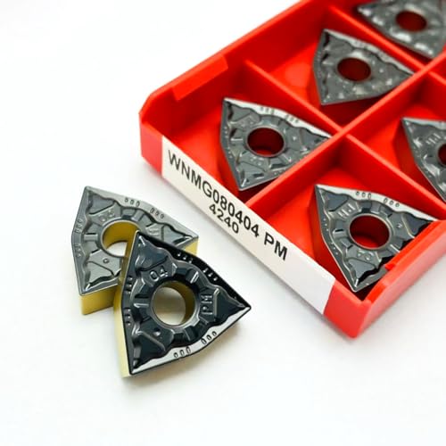 10 piezas WNMG Hard Alloy Insertos para torno miniatura 5