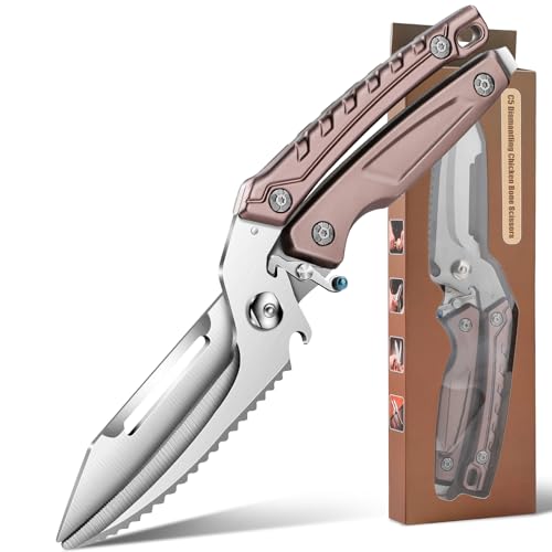 Heavy Duty Poultry Shears Professional: Kitchen Scissors for Cutting Chicken Bone Detachable All Purpose Scissor for Food Sharp Shear for Cutting Meat and Turkey