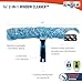 Unger Professional Connect and Clean 2-in-1 Squeegee and Scrubber, 14” Window Cleaning Tool, Essential Glass Cleaner for Commercial and Residential Use, Reusable Microfiber Sleeve, Streak-Free Results