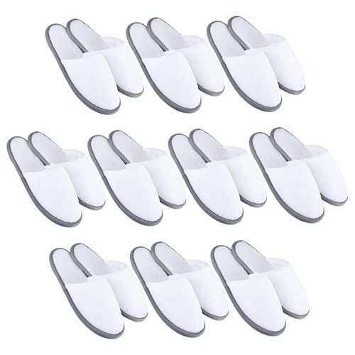 Pantoufles d'hôtel en molleton corail doux | Chaussons de spa réutilisables haut de gamme