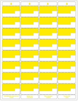 Centurion UN TVN-4P 11 x 8.5 in. 250 Sheet New Bin Label