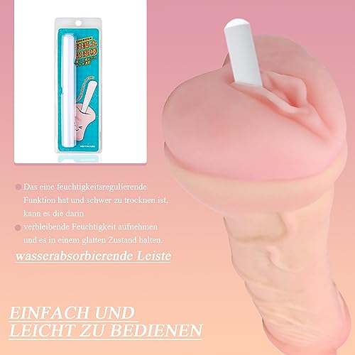 BDSMYEE Penishülle mit Masturbieren für Männer,Sex Spielzeug für die Männer,Sex Toyset Herren,Masturbator mit Wasserabsorbierend-Stick,Vibrator,Taschen Muschi,Diloschwanz für Frauen – Bild 6