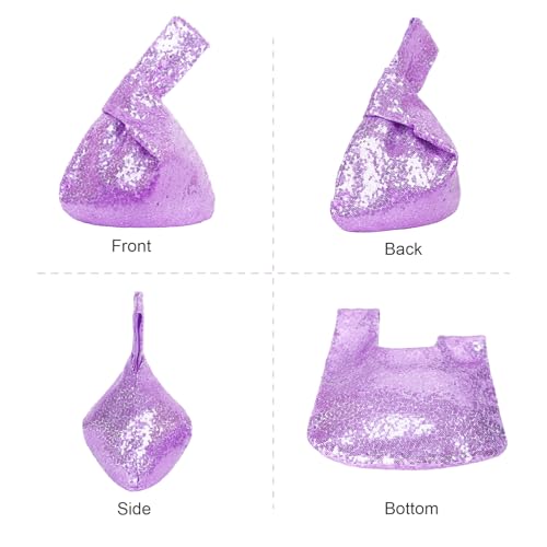Image of Eternal Beauty Sequin Wristlet Bag, Reinforced Sparkly Evening Clutch for Wedding Guest, Cruise & Prom Mini Purse