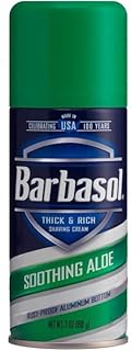 Barbasol Shave Cream 7 Ounce (Soothing Aloe, Pack of 2)
