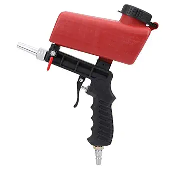 Sandblasting Machine, Comfortable Grip Pneumatic Sandblasting Gun Has Large Capacity Feeding Ergonomic Design for Atomization for Old Parts Renovation