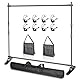 EMART Foto Hintergrund Ständer 3 m x 2,4 m (B x H), Verstellbare Hintergrundständer mit 2 Sandsäcken und Tragetasche für Fotostudio, Porträt und Produktfotografie, Studiofotografie