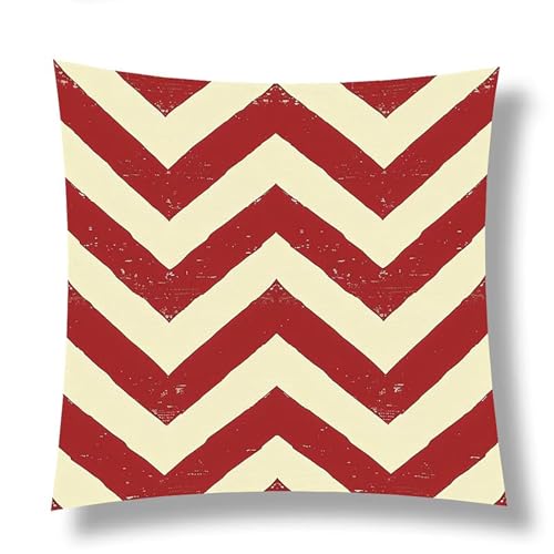 Coussin extérieur imperméable 45x45 velours rouge jardin lot de 4