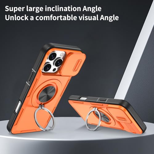 Coque anti-rayure iPhone 14 Pro Max orange protège-caméra résistant aux chutes