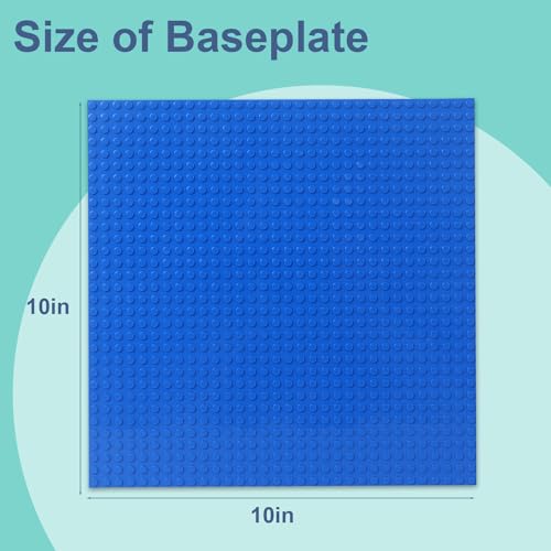 ekuzi 2 Pack Classic Base Plates for Building Bricks Base for Tables,Mats,and More,100% Compatible with All Major Brands Baseplate - Image 4