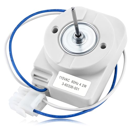 Image of PartsBroz WP3-60336-001 Evaporator Fan Motor - Compatible with Whirlpool Maytag Amana Crosley Refrigerator - Replaces 3-60336-001 AP6007509 PS11740626 DUF570WDD01 EV171NYMQ00 EVL165NXRQ03