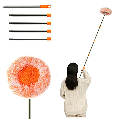 Wall Cleaner with Long Handle,81 Inch Ceiling Dust Mops Extendable Microfiber Dust Mops for Floor Cleaning,Ceiling Cleaner and Baseboard Duster with 1 Washable Microfiber Pad Wall Cleaner with Long Handle,81 Inch Ceiling Dust Mops Extendable Microfiber Dust Mops for Floor Cleaning,Ceiling Cleaner and Baseboard Duster with 1 Washable Microfiber Pad