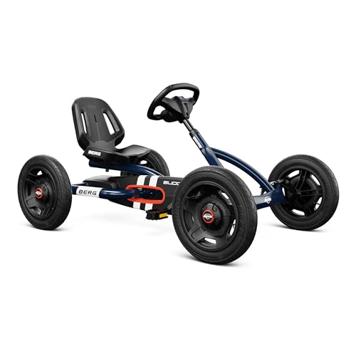 BERG Buddy Classic Blue Pedal GoKart | Kinderfahrzeug, Tretfahrzeug mit hohem Sicherheitstandard, Luftreifen und Freilauf, Kinderspielzeug geeignet für Kinder im Alter von 3-8 Jahren