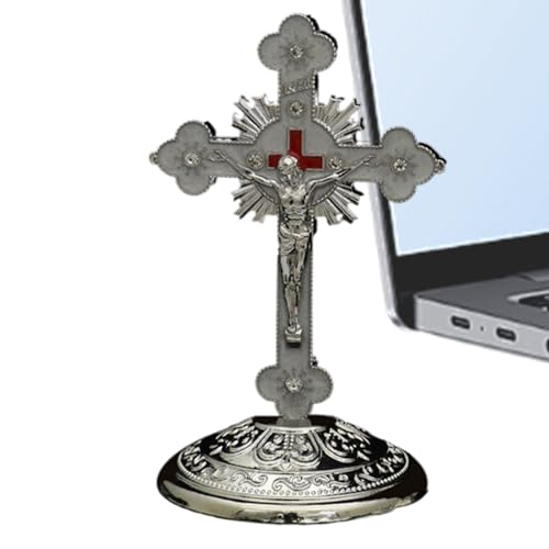 イエス 十字架 像 - 宗教的スピリチュアルフィギュア - イエス十字架像宗教的フィギュア | ベッドサイド、デスク、デスクトップ、バスルーム、ナイトスタンド、シェルフ、マントル、暖炉、階段、アパート、ホリデー用