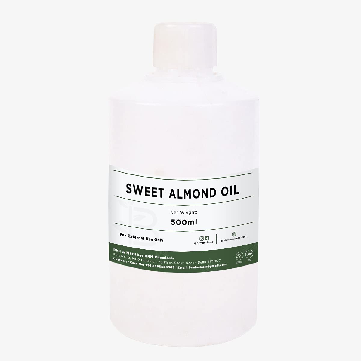 BRM Herbals Sweet Almond Oil - 500 Ml For Hair Growth, Diy Beauty & Personal Care For Face, Hair, Skin & Body, Soap Making, Cosmetic Making, Lotions, Creams-image-9