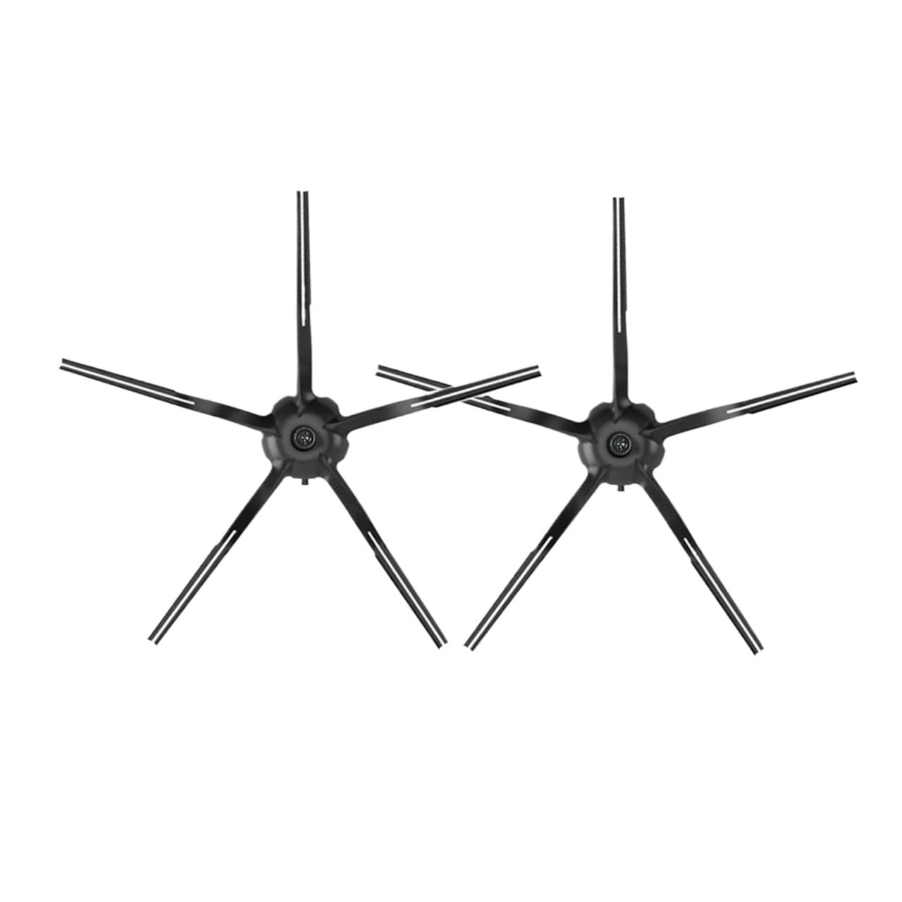 Robot Vacuum Side Brush,Compatible for Xiaomi, Compatible for Roborock，S50 S51 S55 S5 S6 1S Parts(5-Armed Black 2pcs)