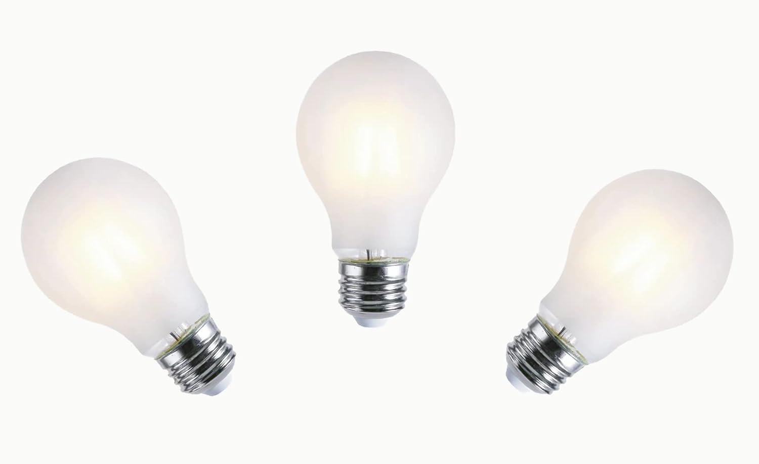 Artiva USA 150W Equivalent A23, 15W LED Dimmable, Frosted Light Bulb, 3000K (Warm White), E26 Standard Base (Set of 3)