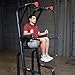 Body-Solid SVKR1000B Pro Clubline Vertical Knee Raise Chin Dip with Rock Climbing Grips, Exercise Equipment for Home and Commercial Gym