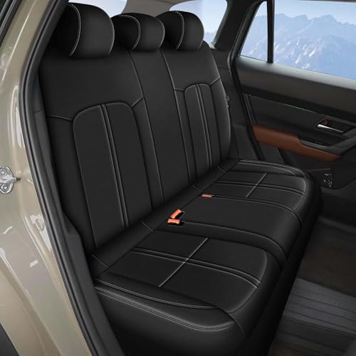 Image of AOMSAZTO Custom Fit Seat Covers for Mazda CX50 2023 2024 2025 CX30 Car Seat Covers Full Set Black Faux Leather Compatible Airbag （New - CX50）