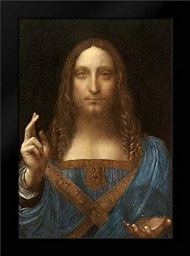 Da Vinci, Leonardo - Lámina enmarcada por Salvator Mundi