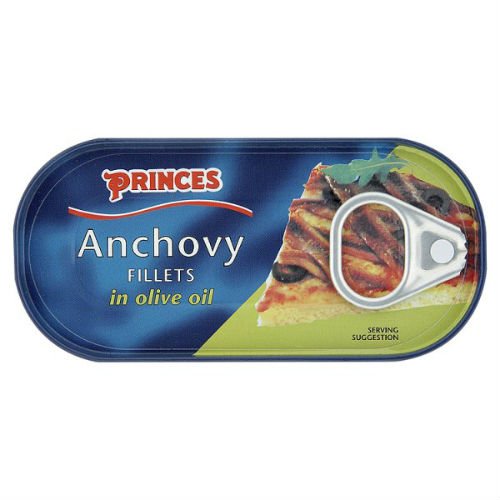 Princes Anchovy Fillets in Olive Oil 50g Case of 12