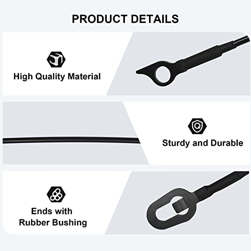 Rear Tailgate Cables Lift Gate Support Straps With Tailgate Hinge Bushing Fit For 1994-2002 Ram 1500 2500 3500 Pickup Truck Replace 55345124Ab 55345125Ab - 2 Pack #TOP2