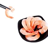 LONG XIN SERIES 20PCS Realistic Artificial Shrimp Cooked Prawn Lifelike Peeled Prawns for Home Kitchen Seafood...