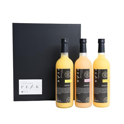 豪華ストレートジュース[SANNOHE PEAK]720ml×3本・化粧箱入り[丸末果樹農園(株)] 青森県産