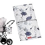 Almofada de mudança portátil - Almofadas de troca de fraldas portáteis dobráveis para recém-nascidos, fáceis de limpar,Trocador infantil reutilizável para viagem em casa para ambientes Lafande