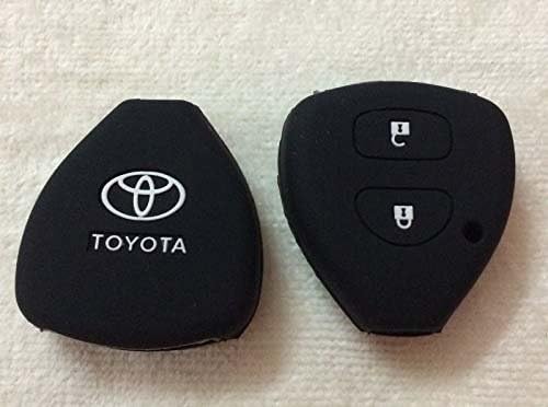 Delhi Traderss Silicone Key Cover for Toyota Innova/Fortuner/Corolla with 2 Button Remote Key
