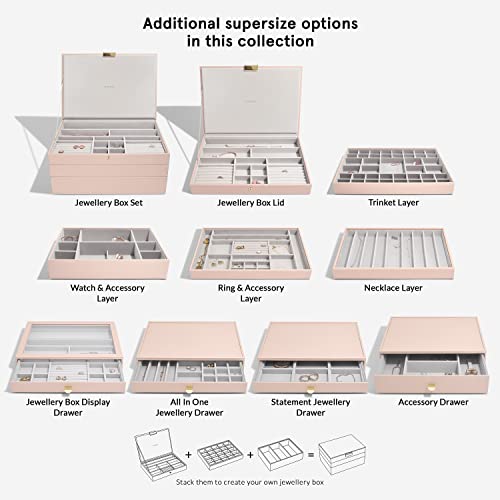 Couvercle Stackers Blush Supersize Lid pour coiffeuse ordonnée - 7