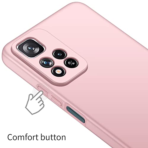 FTRONGRT Capa para Xiaomi Redmi Note 11 Pro+ 5G, Ultra.Thin, Anti.Drop, Capa protetora de telefone P