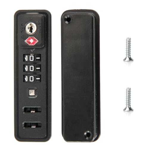 Image of Travel Locks TSA Approved, 2 Pack Built-in Combination Luggage Replacement Locks, 3-Digit Code TSA Suitcase Lock for Backpack, Baggage, Travel Bags Black - JS-507B