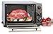 Elite Gourmet ERO-2008NFFP Countertop XL Toaster Oven Rotisserie, Bake, Grill, Broil, Roast, Toast, Keep Warm and Steam, 23L capacity fits a 12” pizza, 6-Slice, Black
