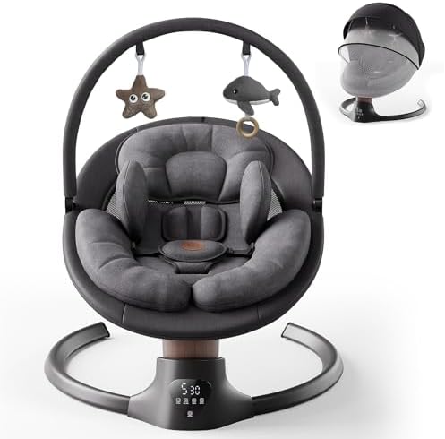 gifts for first-time parents FasonBaby electric baby swing black