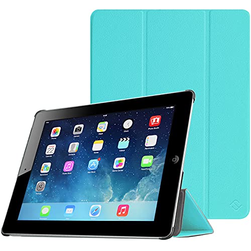 Fintie Slimshell Case for iPad 2 3 4 (Old Model) 9.7 inch Tablet - Lightweight Smart Stand Cover Protector Auto Wake/Sleep for iPad 4th Generation with Retina Display, iPad 3 & iPad 2, Blue