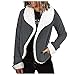 Fleecemantel Damen xxl Strickjacken Elegant Übergangsjacke Flauschmantel Flauschjacke Große Größe Steppjacke Windjacke Funktionjacke Softshelljacke Kapuzenpullover Parka Mantel Freizeitjacke