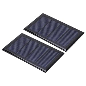 Kompakte und Tragbare 2PCS 2V Mini Solar Panel Polysilicon Power Board 80x50 Mm für DIY, Geeignet für Geräte mit Niedriger Stromversorgung mit Outdoor -Aktivitäten